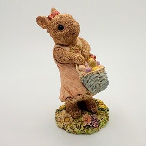 United Design Co. The Easter Bunny Family‎ "Girl Bunny with Basket" 1992 VTG USA